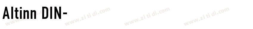 AItinn DIN字体转换